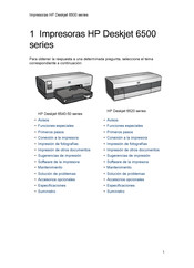 HP Deskjet 6500 Serie Manual Del Usuario