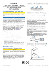 Garmin GPS 24XD HVS Instrucciones De Instalación