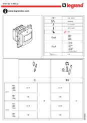 Legrand 6 651 22 Manual Del Usuario