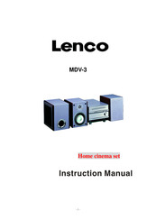 Lenco MDV-3 Manual De Instrucciones