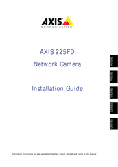 Axis 225FD Guia De Instalacion