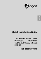 Eneo HDD-2080M2810IR D Guía De Instalación Rápida