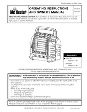 Mr. Heater MH12B Instrucciones De Operacion Y Manual Del Propietario