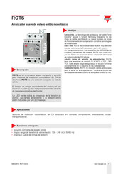 CARLO GAVAZZI RGTS Manual Del Usuario