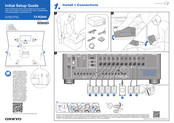 Onkyo TX-RZ840 Guía De Configuración Inicial