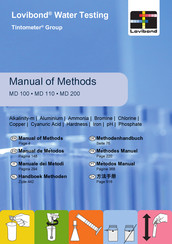 Lovibond MD110 Manual De Instrucciones