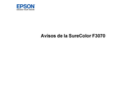 Epson SureColorF3070 Manual Del Usuario