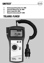 Unitest TELARIS Fi/RCD Manual De Instrucciones