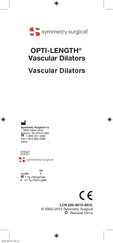 Symmetry Surgical OPTI-LENGTH Manual Del Usuario