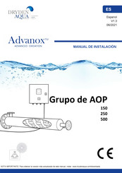 DRYDEN AQUA Advanox AOP 250 Manual De Instalación