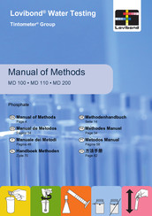 Lovibond MD110 Manual De Instrucciones