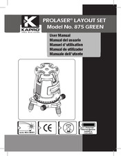 Kapro PROLASER 875 Manual Del Usuario