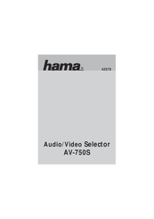 Hama AV-750S Manual De Instrucciones