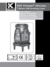 Kapro Prolaser 895 All-Lines Manual Del Usuario