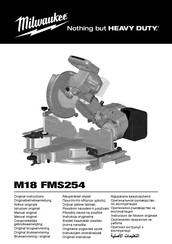 Milwaukee M18 FMS254 Manual Original