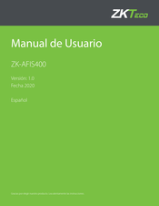 ZKTeco ZK-AFIS400 Manual De Usuario