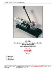 molex PT-1500 Manual De Operación