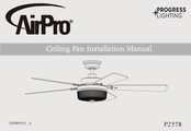 AirPro PROGRESS LIGHTING P2578 Manual De Instalación