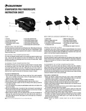 Celestron STARPOINTER PRO Hoja De Instrucciones