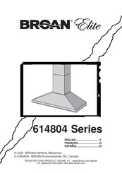 Broan Elite 614804 Serie Manual Del Usario