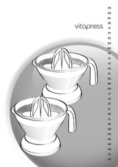 Moulinex vitapress 600 Manual De Instrucciones