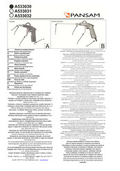 PANSAM A533032 Manual De Instrucciones Con La Carta De Garantía