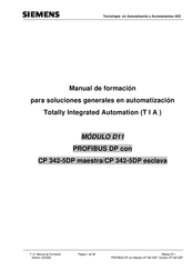 Siemens D11 Manual De Instrucciones