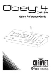 Chauvet Obey 4 D-FI 2.4 Guía De Referencia Rápida