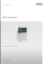 Wilo Control MS-L Instrucciones De Instalación Y Funcionamiento