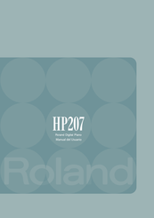 Roland HP207 Manual Del Usuario