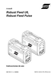 ESAB Aristo Robust Feed U6 Instrucciones De Uso