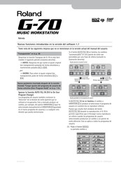 Roland G-70 Manuel De Instrucciones