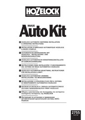 Hozelock Maxi Auto Kit 2755 Instrucciones Para Instalación Y Funcionamiento