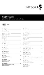 Integra CUSA Clarity Instrucciones De Uso