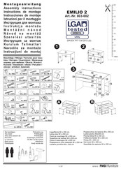 FMD Furniture EMILIO 2 Instrucciones De Montaje