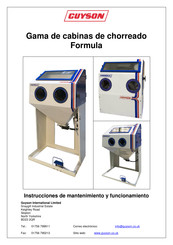 Guyson Formula 1400 Instrucciones De Mantenimiento Y Funcionamiento