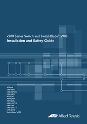Allied Telesis x900 Serie Guía De Instalación Y Seguridad