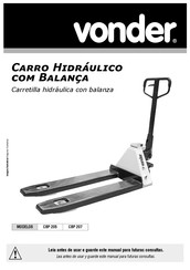 vonder CBP 205 Manual Del Usuario