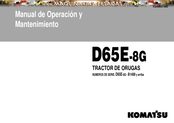 Komatsu D65E-8G Manual De Operación Y Mantenimiento