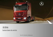 Mercedes-Benz Actros Instrucciones De Servicio