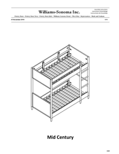 Williams-Sonoma Mid Century Instrucciones De Ensamblaje