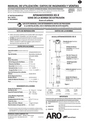 Ingersoll Rand ARO AF623S Serie Manual De Utilización