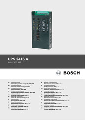 Bosch UPS 2416 A Manual De Instalación