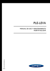 Novoferm PLE-LEVA Manual De Uso Y Mantenimiento