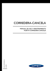 Novoferm CORREDERA-CANCELA Manual De Uso Y Mantenimiento