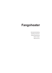 Enraf Nonius Fangoheater Manual De Uso