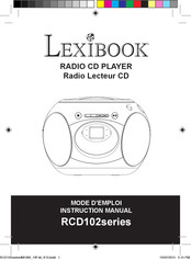 LEXIBOOK RCD102 Serie Manual De Instrucciones