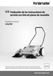 Kränzle Colly 800 Traducción De Las Instrucciones De Servicio Con Lista De Piezas De Recambio