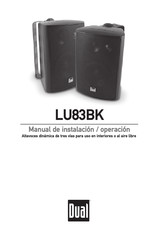 Dual LU83BK Manual De Instalación, Operación