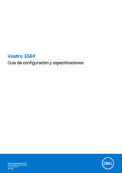 Dell Vostro 3584 Guía De Configuración Y Especificaciones